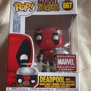 Deadpool with Headpool Collector Corps Funko Pop